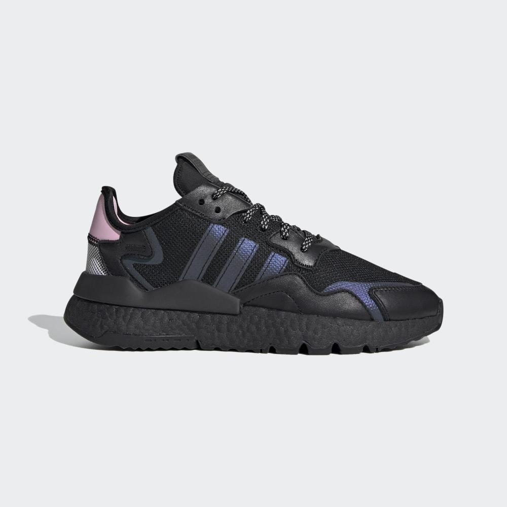 Originals Adidas Nite Jogger Barbati Romania - Negrii/Roz/Albi EG7943